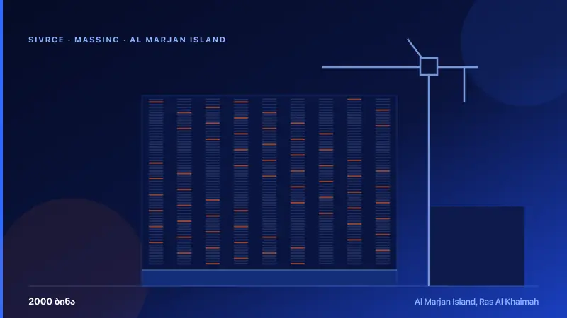 Al Marjan Island — რენდერი 1
