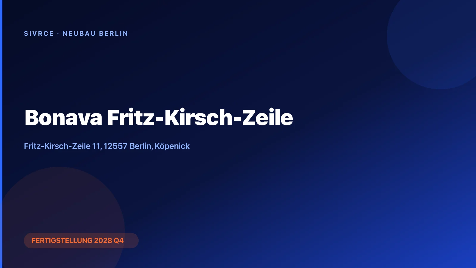 Bonava Fritz-Kirsch-Zeile