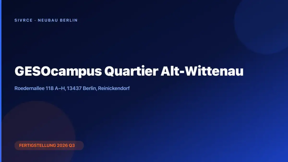 GESOcampus Quartier Alt-Wittenau — GESOBAU render