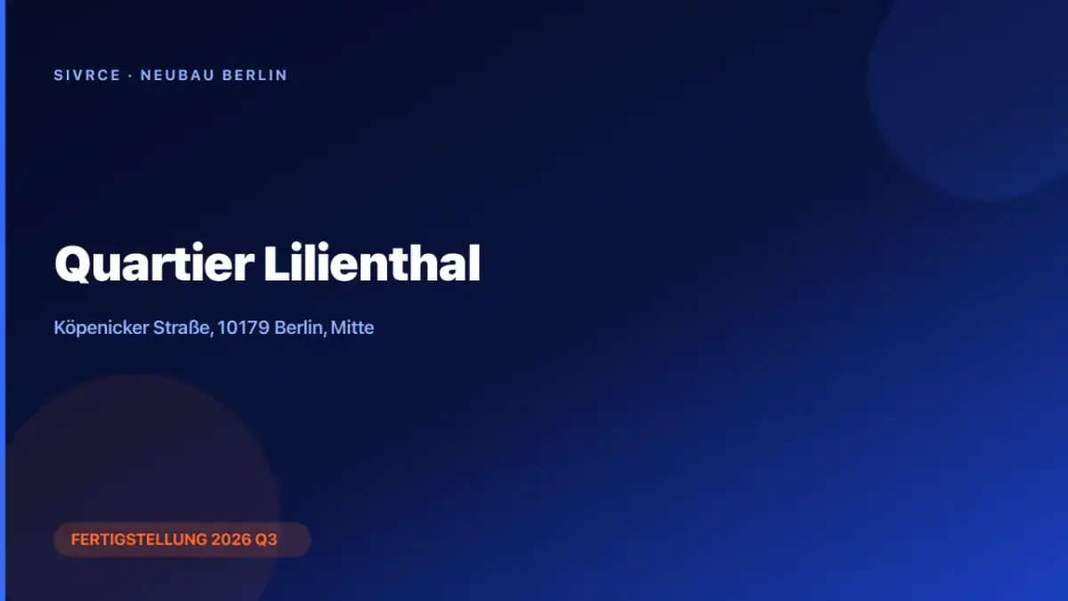 Quartier Lilienthal — WBM render