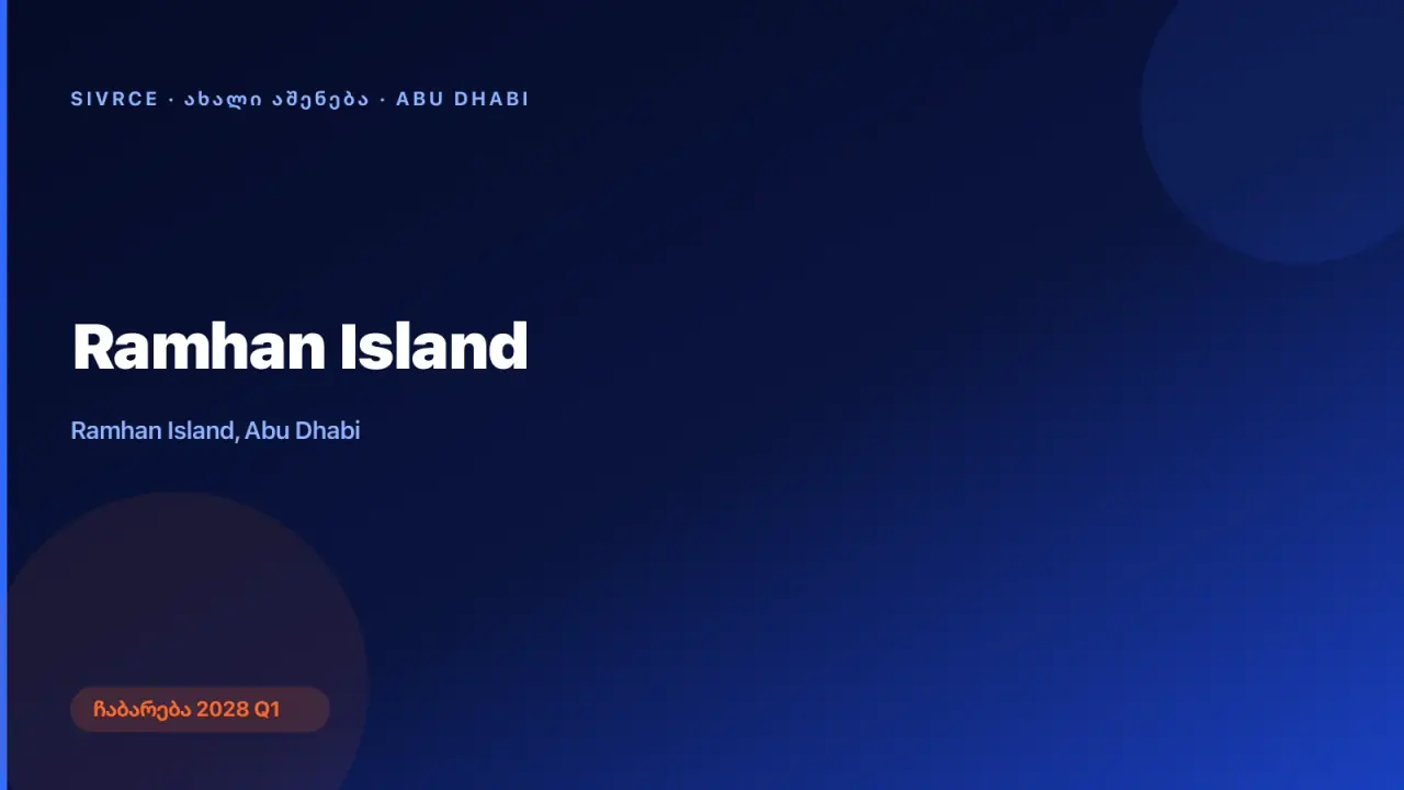 Eagle Hills — Ramhan Island