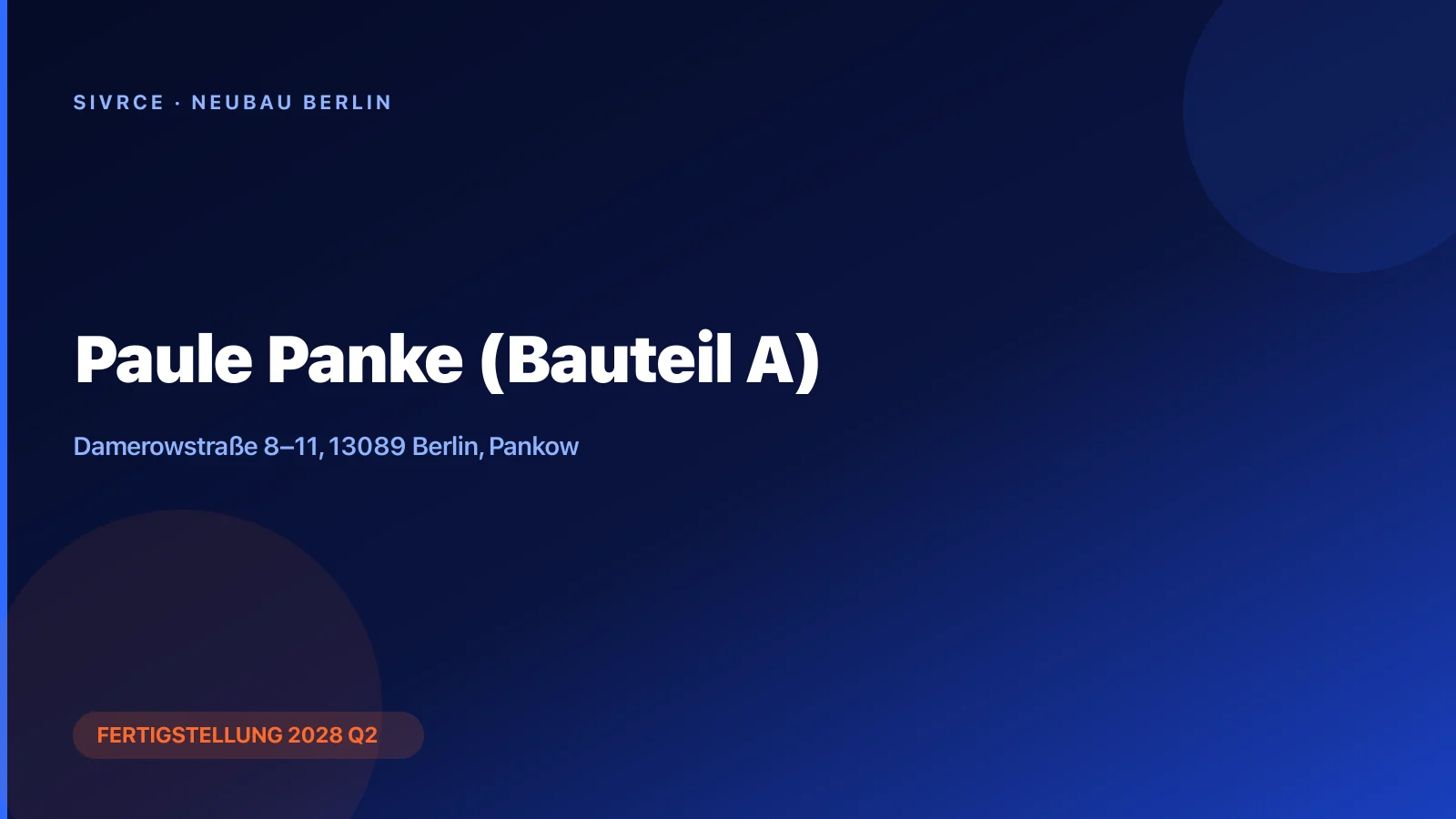 Paule Panke (Bauteil A)